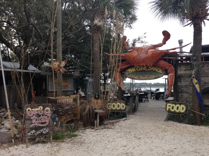 Crab Shack sign entrance